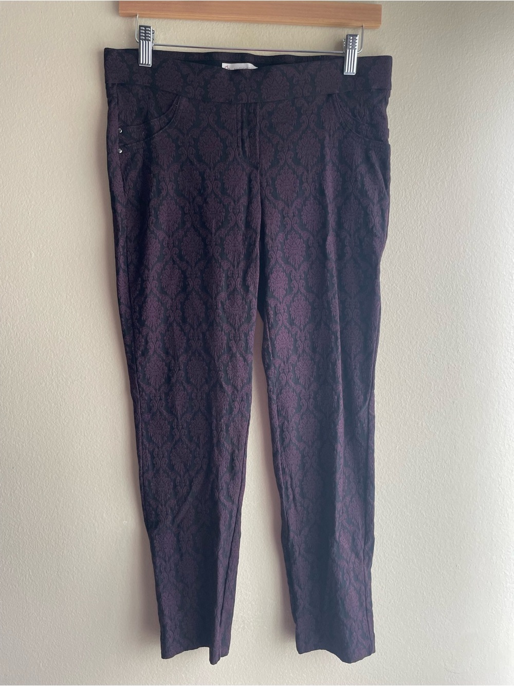 DB Established 1962 Women Black Purple Pink Legging Size 6P